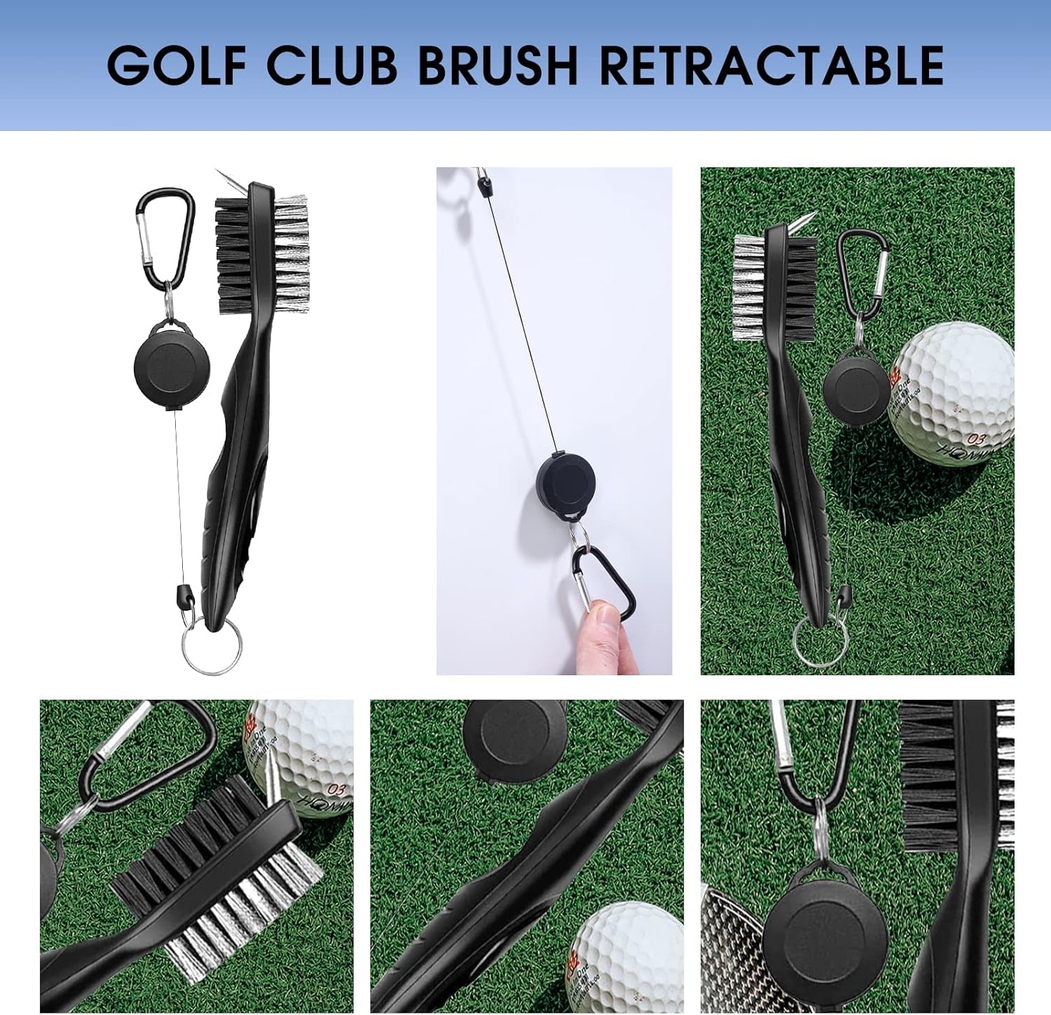 Ultimate Golf Essentials Kit: Towel, Cleaner, Brush, Sharpener, Marker & Score Counter