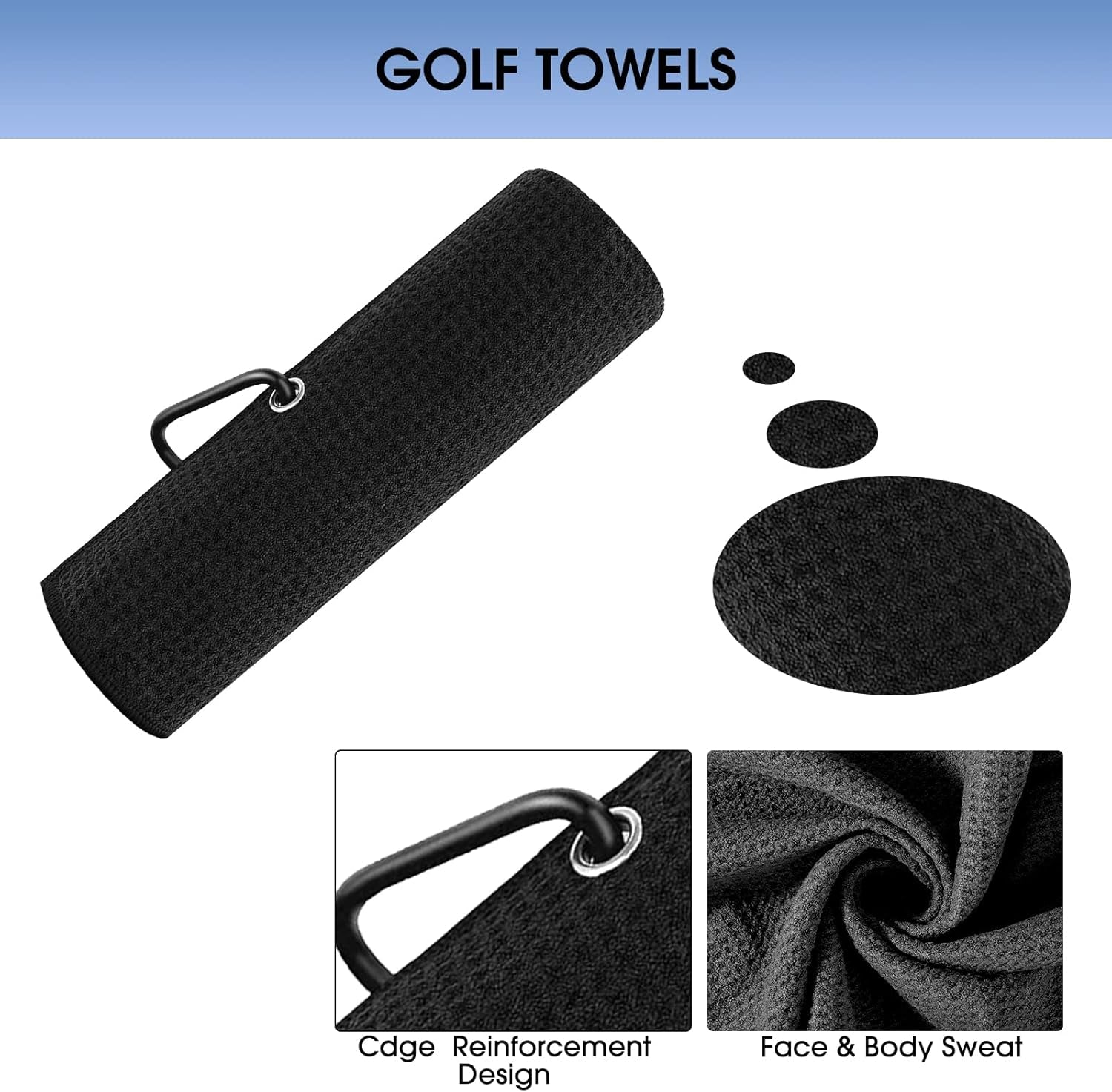 Ultimate Golf Essentials Kit: Towel, Cleaner, Brush, Sharpener, Marker & Score Counter