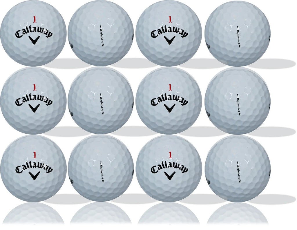 (2 Pack)  Chrome Soft White Refinished Golf Balls 12 Pack by GBM Golf – Premium Performance Golf Balls