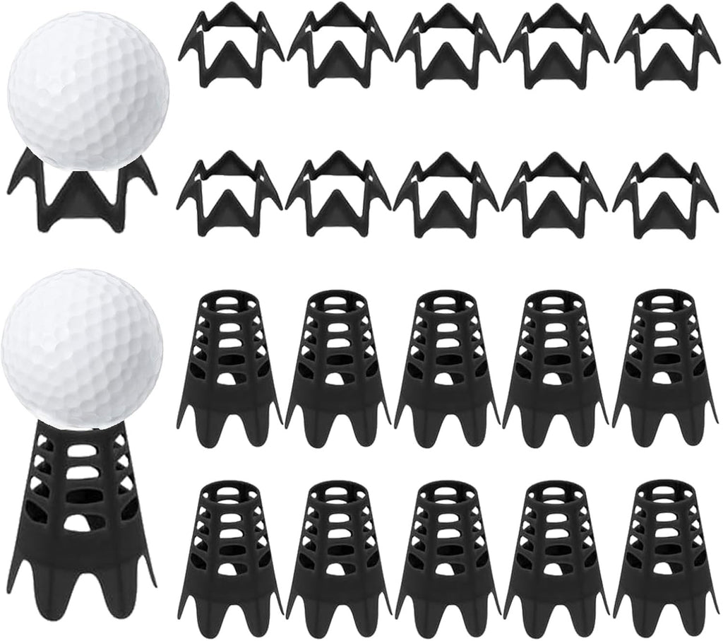 Premium Plastic Golf Tees for Indoor and Outdoor Use - Black Simulator Tees