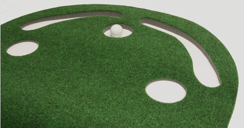 Grassroots Par Three Putting Green Kidney Shaped Golf Practice 9 X 3 Feet