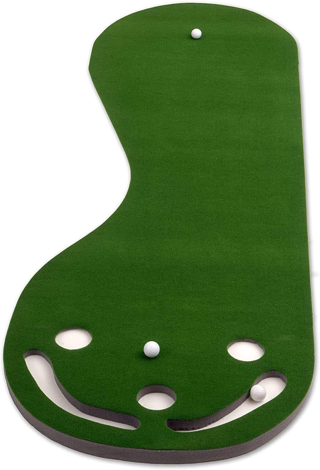 Grassroots Par Three Putting Green Kidney Shaped Golf Practice 9 X 3 Feet
