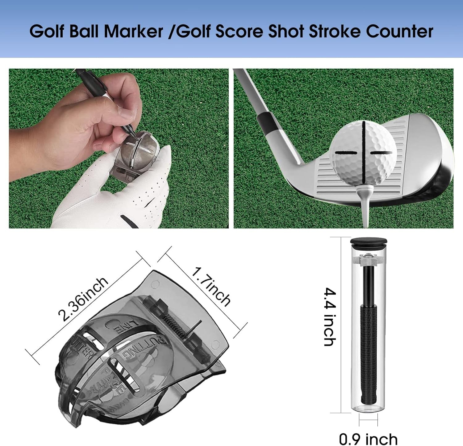 Ultimate Golf Essentials Kit: Towel, Cleaner, Brush, Sharpener, Marker & Score Counter
