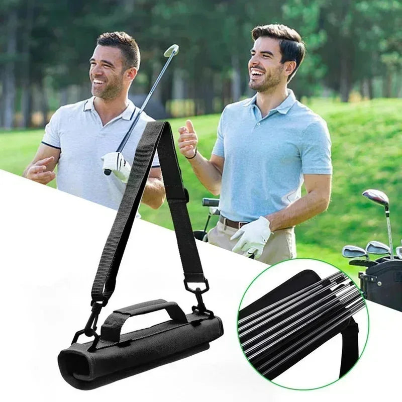 Mini Portable Golf Club Bag - Lightweight Crossbody Grip for Outdoor Sports Practice