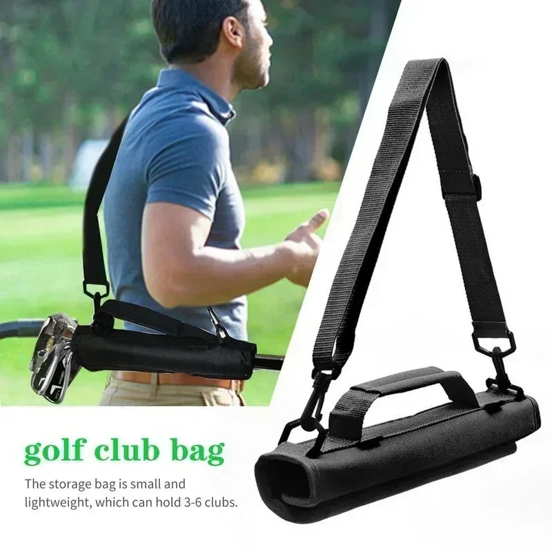 Mini Portable Golf Club Bag - Lightweight Crossbody Grip for Outdoor Sports Practice
