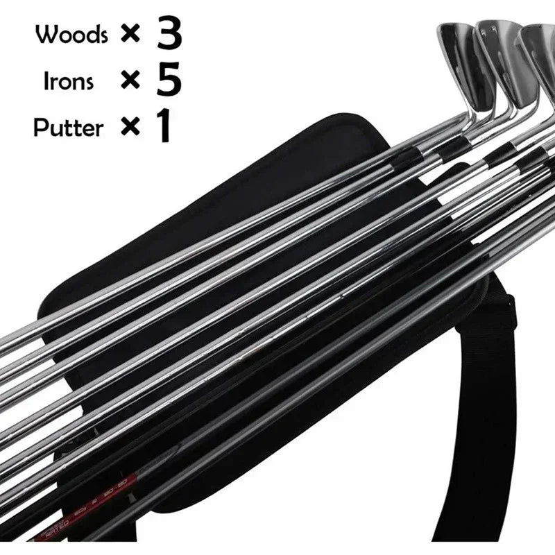 Mini Portable Golf Club Bag - Lightweight Crossbody Grip for Outdoor Sports Practice